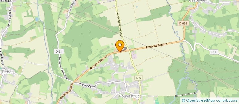 localisation de l'entreprise ASSOCIATION DES PROFESSIONNELS DE SANTE DES COTEAUX 65350  POUYASTRUC