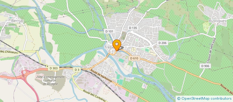 localisation de l'entreprise ASSOCIATION DES PROFESSIONNELS DE SANTE DES TRESBES à TREBES