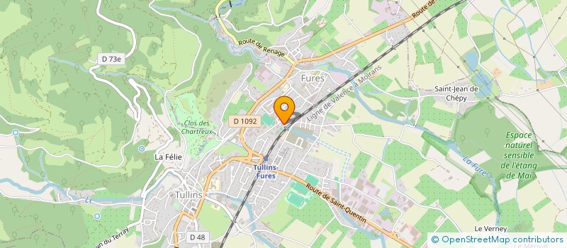 localisation de l'entreprise ASSOCIATION DES PROFESSIONNELS DE SANTE DU BASSIN TULLINOIS  TULLINS