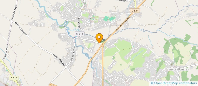 localisation de l'entreprise ASSOCIATION DES PROFESSIONNELS DE SANTE DU LUY  SERRES-CASTET