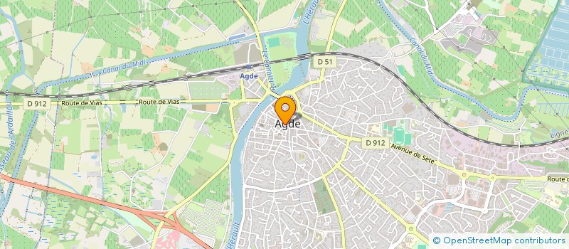 localisation de l'entreprise ASSOCIATION DES PROFESSIONNELS DE SANTE DU PAYS AGATHOIS  AGDE