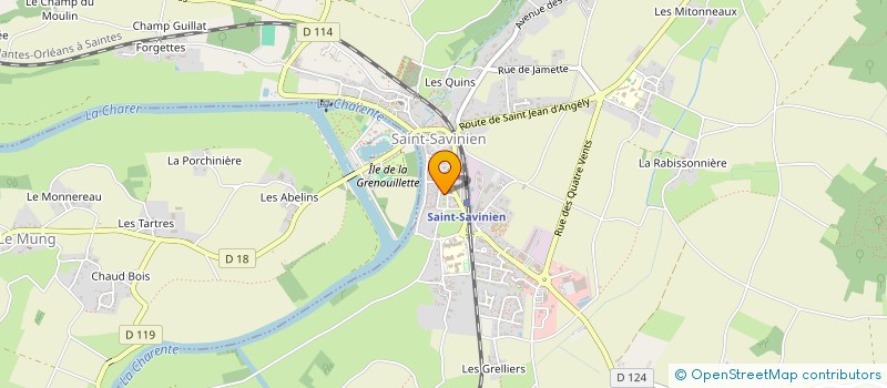 localisation de l'entreprise ASSOCIATION DES PROFESSIONNELS DE SANTE DU PAYS SAVINOIS  SAINT-SAVINIEN