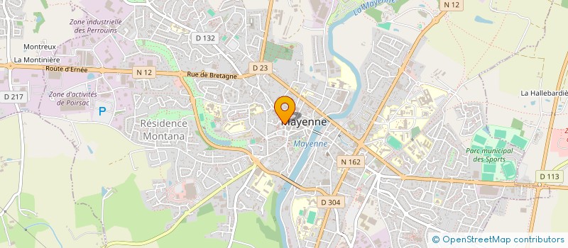 localisation de l'entreprise ASSOCIATION DES PROFESSIONNELS DE SANTE DU POLE DE SANTE LIBERAL DU PAYS DE MAYENNE à MAYENNE