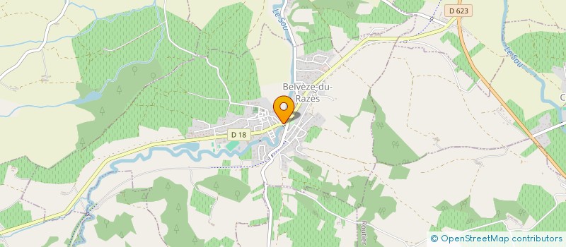 localisation de l'entreprise ASSOCIATION DES PROFESSIONNELS DE SANTE DU RAZES  BELVEZE-DU-RAZES