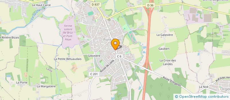 localisation de l'entreprise ASSOCIATION DES PROFESSIONNELS DE SANTE LIBERAUX DE PONT-PEAN  PONT-PEAN