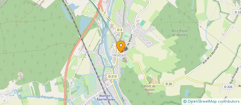 localisation de l'entreprise ASSOCIATION DES PROFESSIONNELS DE SANTE LIBERAUX DE WATTEN  WATTEN