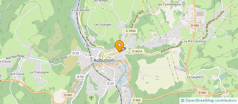 localisation de l'entreprise ASSOCIATION DES PROFESSIONNELS DE SANTE LIBERAUX DU BASSIN D AUBUSSON à AUBUSSON