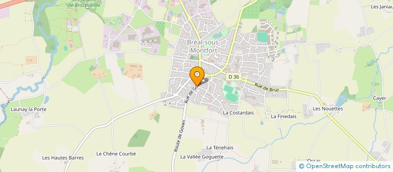 localisation de l'entreprise ASSOCIATION DES PROFESSIONNELS DE SANTE LIBERAUX DU PAYS DE BREAL-SOUS-MONTFORT  BREAL-SOUS-MONTFORT