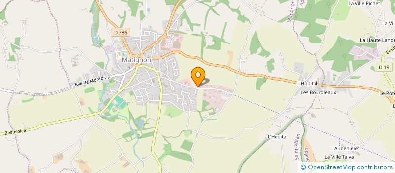 localisation de l'entreprise ASSOCIATION DES PROFESSIONNELS DE SANTE LIBERAUX DU PAYS DE MATIGNON  MATIGNON