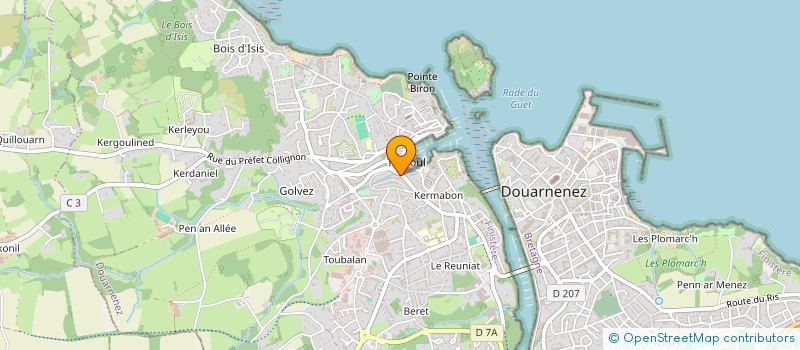 localisation de l'entreprise ASSOCIATION DES PROFESSIONNELS DE SANTE LIBERAUX DU SECTEUR DE DOUARNENEZ  DOUARNENEZ