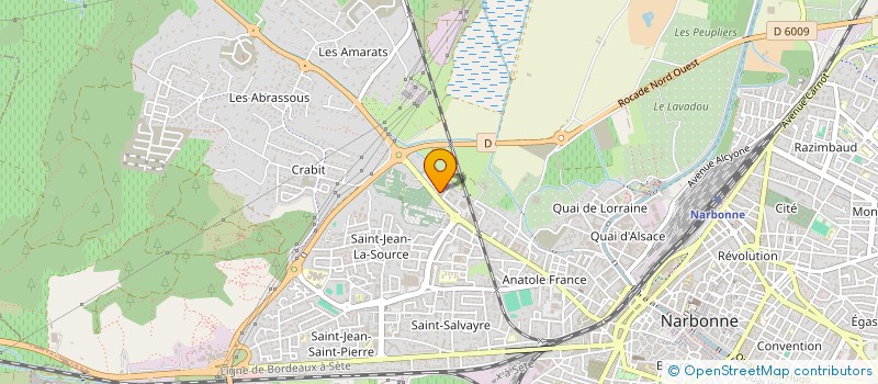 localisation de l'entreprise ASSOCIATION DES PROFESSIONNELS DE SANTE NARBOOUEST  NARBONNE