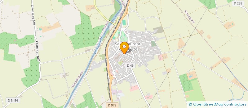 localisation de l'entreprise ASSOCIATION DES PROFESSIONNELS DE SANTE POUR LA CREATION D'UNE MAISON DE SANTE PLURI-PROFESSIONNELLE SUR LA COMMUNE...  SAINT-LAURENT-D'AIGOUZE