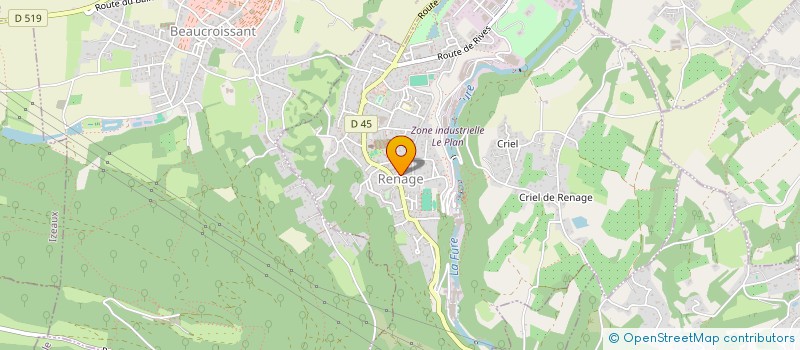 localisation de l'entreprise ASSOCIATION DES PROFESSIONNELS DE SANTE SECTEUR RENAGE (APSSR)  RENAGE