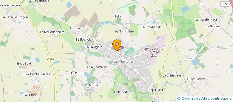 localisation de l'entreprise ASSOCIATION DES PROFESSIONNELS SANTE ET DE SOINS DE LA PLANCHE  LA PLANCHE