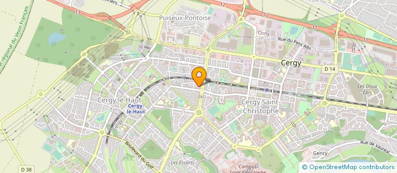 localisation de l'entreprise ASSOCIATION DES PROMOTEURS DE SPECTACLE DE PARIS  CERGY