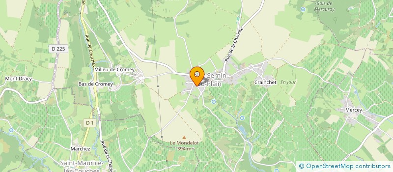 localisation de l'entreprise ASSOCIATION DES PROPRIETAIRES DE CHEVAUX DE TRAITS DU MONT ROME  SAINT-SERNIN-DU-PLAIN