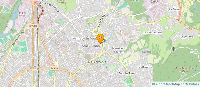 localisation de l'entreprise ASSOCIATION DES PROPRIETAIRES DU F-PMED  SEVRIER