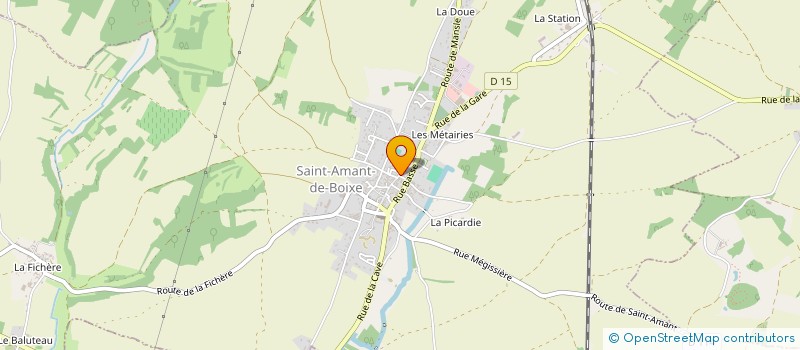localisation de l'entreprise ASSOCIATION DES PROPRIETAIRES ET CHASSEURS DE SAINT AMANT DE BOIXE  SAINT-AMANT-DE-BOIXE