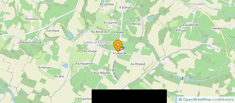 localisation de l'entreprise ASSOCIATION DES PROPRIETAIRES ET CHASSEURS DE SALLES D ARMAGNAC  SALLES-D'ARMAGNAC