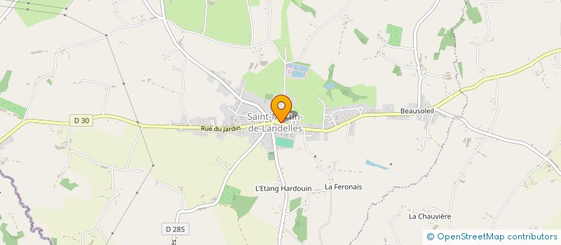 localisation de l'entreprise ASSOCIATION DES PROPRIETAIRES ET CHASSEURS DE ST MARTIN DE LANDELLES  SAINT-HILAIRE-DU-HARCOUET