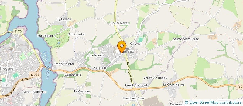 localisation de l'entreprise ASSOCIATION DES PROPRIETAIRES ET CHASSEURS DE TREDARZEC  TREDARZEC