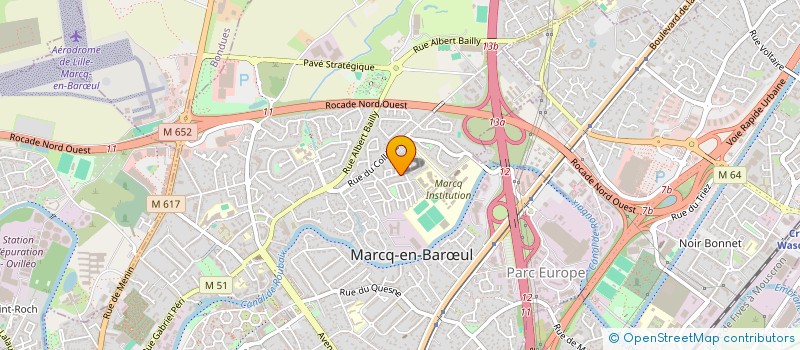 localisation de l'entreprise ASSOCIATION DES PROPRIETAIRES ET LOCATAIRES DU LOTISSEMENT DU PONT COURROY à MARCQ-EN-BARŒUL