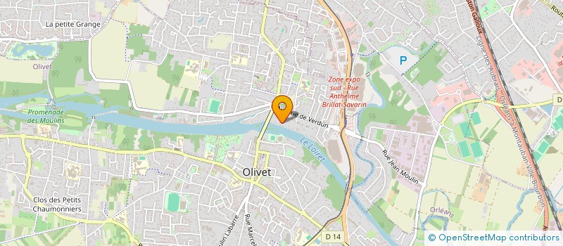 localisation de l'entreprise ASSOCIATION DES PROPRIETAIRES RIVERAINS DE L'IMPASSE DE PLISSAY à OLIVET