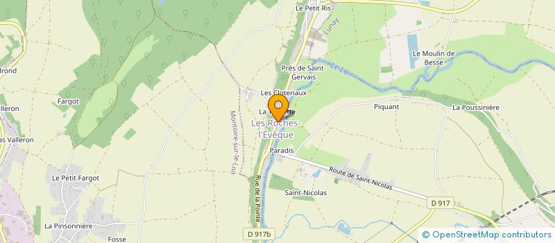 localisation de l'entreprise ASSOCIATION DES PROPRIETAIRES TERRIENS ET CHASSEURS DES ROCHES-L'EVEQUE  LES ROCHES-L'EVEQUE