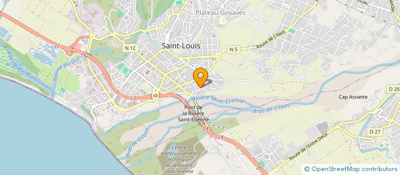 localisation de l'entreprise ASSOCIATION DES PROXIMITES OCEAN INDIEN à SAINT-LOUIS
