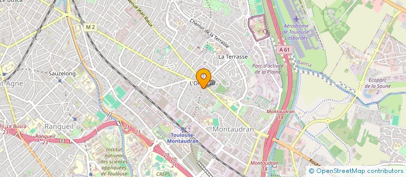 localisation de l'entreprise ASSOCIATION DES PSYCHOLOGUES DES QUARTIERS LA TERRASSE-MONTAUDRAN-COTE PAVEE-LIMAYRAC à TOULOUSE