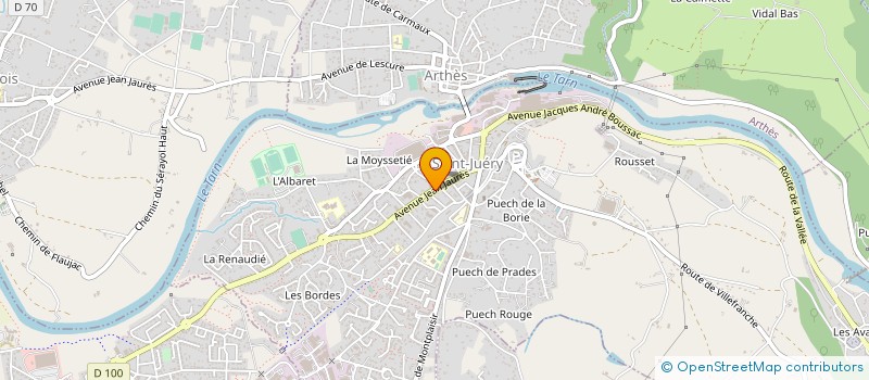 localisation de l'entreprise ASSOCIATION DES PSYCHOLOGUES SCOLAIRE DU TARN à SAINT-JUERY