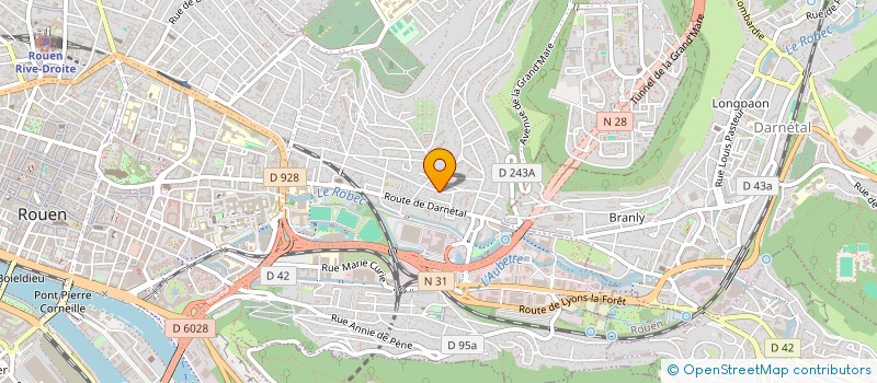 localisation de l'entreprise ASSOCIATION DES PSYCHOMOTRICIENS DE HAUTE NORMANDIE  SAINT-AUBIN-LES-ELBEUF