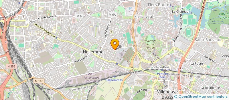 localisation de l'entreprise ASSOCIATION DES PSYCHOMOTRICIENS REGION NORD à LILLE