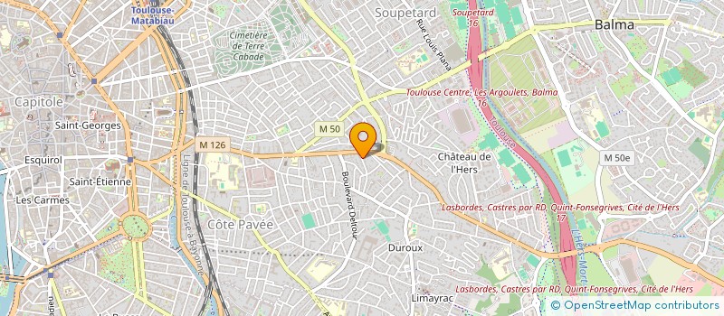 localisation de l'entreprise ASSOCIATION DES QUARTIERS BONHOURE-GUILHEMERY-MOSCOU à TOULOUSE