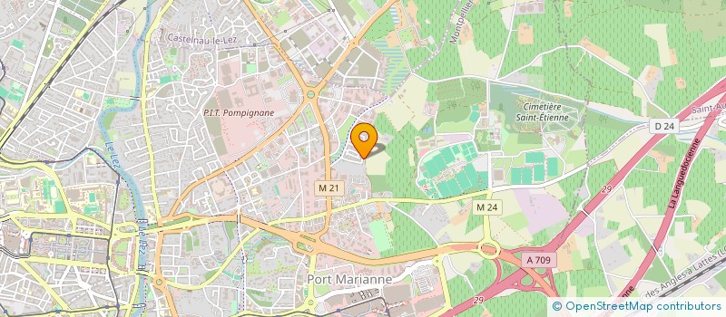 localisation de l'entreprise ASSOCIATION DES QUARTIERS DES MARELS-II LA PERGOLA AIGUELONGUE à MONTPELLIER