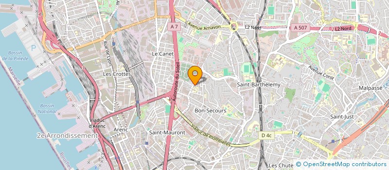 localisation de l'entreprise ASSOCIATION DES QUATRES RESIDENCES  MARSEILLE