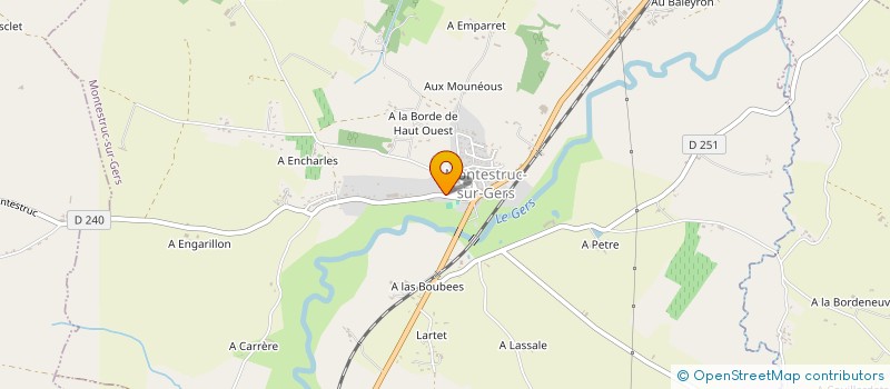 localisation de l'entreprise ASSOCIATION DES RACINES POUR DES AILES  MONTESTRUC-SUR-GERS