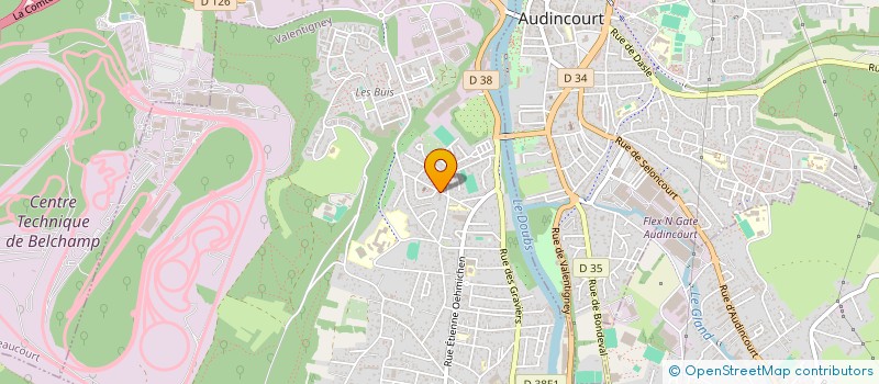 localisation de l'entreprise ASSOCIATION DES RADIO AMATEURS DU PAYS DE MONTBELIARD  VALENTIGNEY