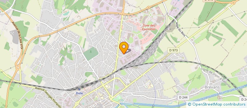 localisation de l'entreprise ASSOCIATION DES RADIOAMATEURS AU SERVICE DES COMMUNES BOURGOGNE FRANCHE-COMTE à DOLE