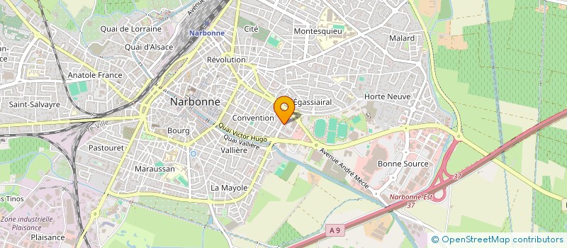 localisation de l'entreprise ASSOCIATION DES RADIOLOGUES DE L'AUDE  NARBONNE