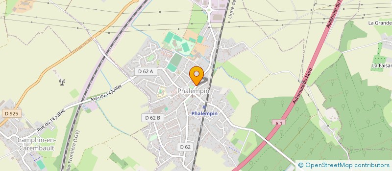 localisation de l'entreprise ASSOCIATION DES RANDONNEURS DE PHALEMPIN  PHALEMPIN