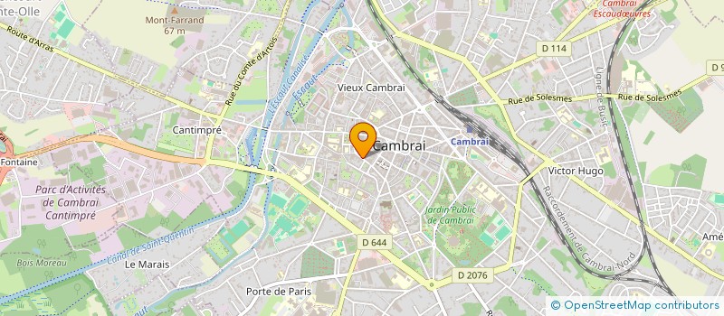 localisation de l'entreprise ASSOCIATION DES RANDONNEURS DU CAMBRESIS  CAMBRAI