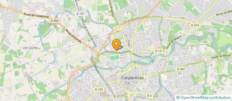 localisation de l'entreprise ASSOCIATION DES RANDONNEURS SERROIS CYCLO-MARCHE  CARPENTRAS