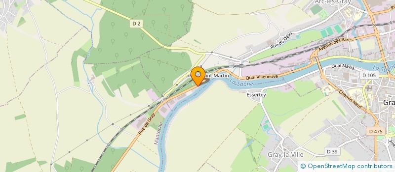 localisation de l'entreprise ASSOCIATION DES RECOLTANTS DE FRUITS ET DES BOUILLEURS DE CRU DE HAUTE-SAONE  ARC-LES-GRAY