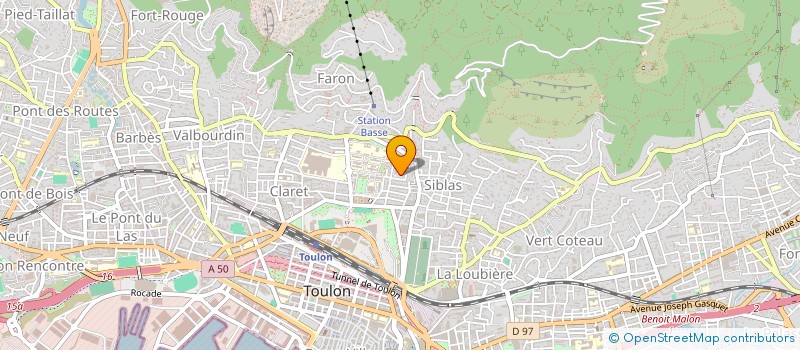 localisation de l'entreprise ASSOCIATION DES REGATIERS DE LA MARINE A TOULON  TOULON