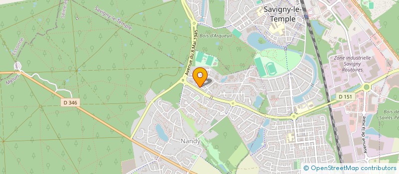 localisation de l'entreprise ASSOCIATION DES REPRESENTANTS DES PARENTS D'ELEVES DES BOIS  NANDY