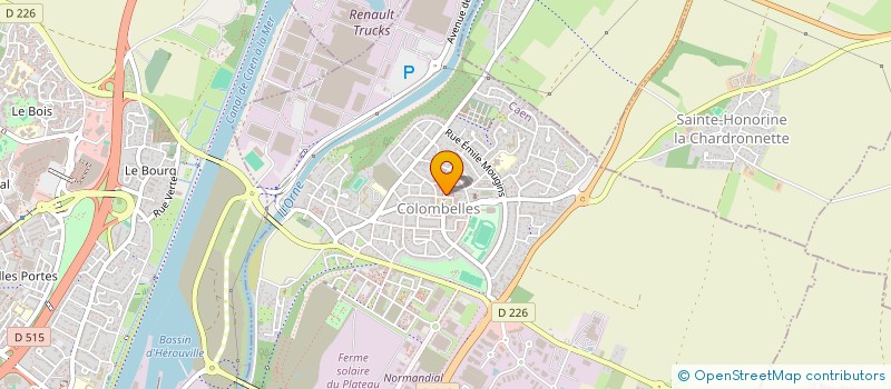 localisation de l'entreprise ASSOCIATION DES RESIDANTSDU FOYER DE PERSONNES AGEES  JEAN GOUESLARD SITUEE A COLOMBELLES  COLOMBELLES