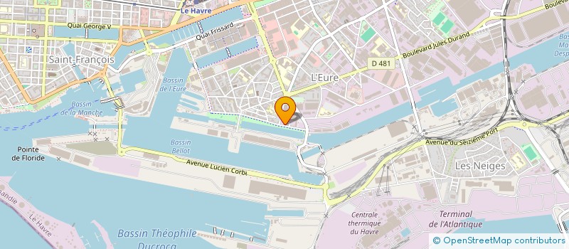 localisation de l'entreprise ASSOCIATION DES RESIDENTS DE LA BOUTIQUE DU HANGAR ZERO à LE HAVRE