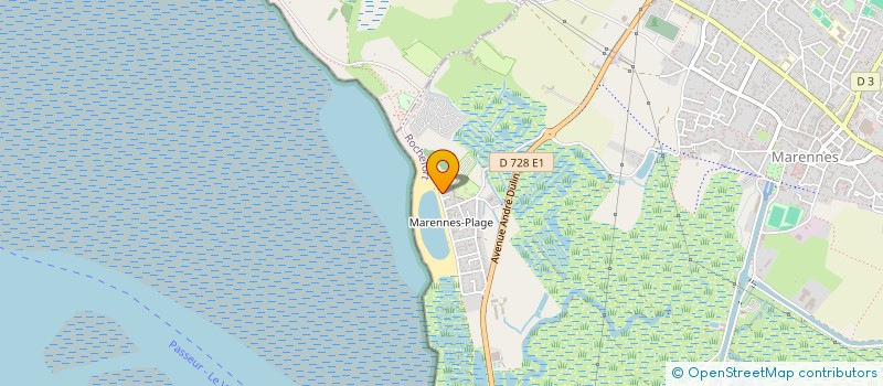 localisation de l'entreprise ASSOCIATION DES RESIDENTS DE MARENNES PLAGE  MARENNES-HIERS-BROUAGE