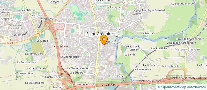localisation de l'entreprise ASSOCIATION DES RESIDENTS DE MELLIERS DE LA FORGE ET DU CENTRE  SAINT-GREGOIRE